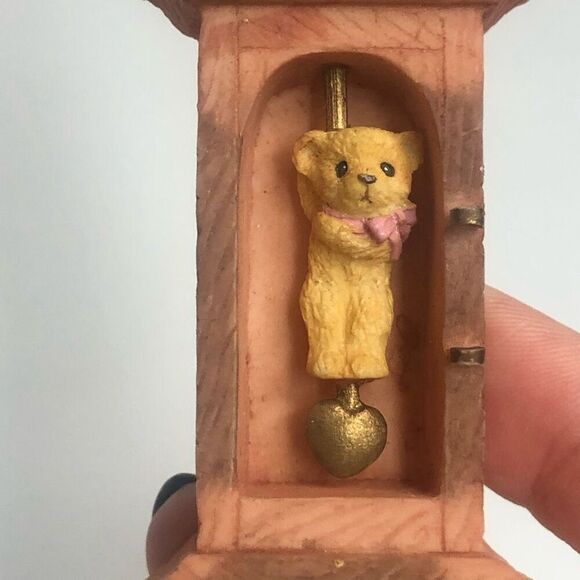 cherished teddies nutcracker suite grandfather clock as is missing door and tops - Picture 4 of 5